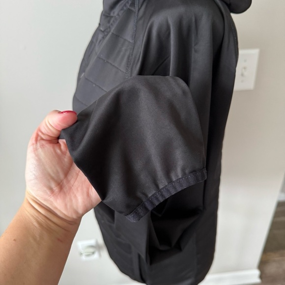 Zyia Shiny Quilted Full Zip Hooded Light-Weight Athletic Jacket - Picture 5 of 9